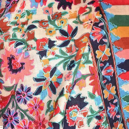 Kalamkari  šál Handmade 21 Kalamkari  šál Handmade 21